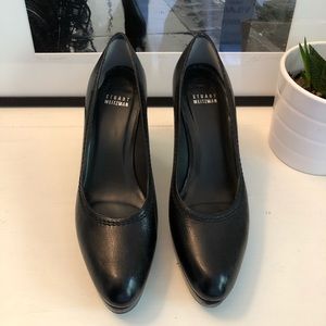 Fab! Stuart Weitzman black platform pumps